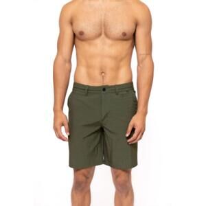NEW RUSTY hunter 19" hybrid boardshort in savanna